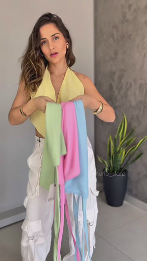 Blusa Voal Gola Boba Multiformas- Vanessa